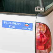 KLEMPNER FÜR OBAMA AUTOAUFKLEBER (Auf Lkw)