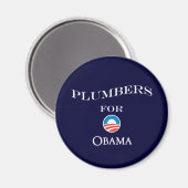 Klempner für Obama Magnet (Vorderseite/Rückseite)