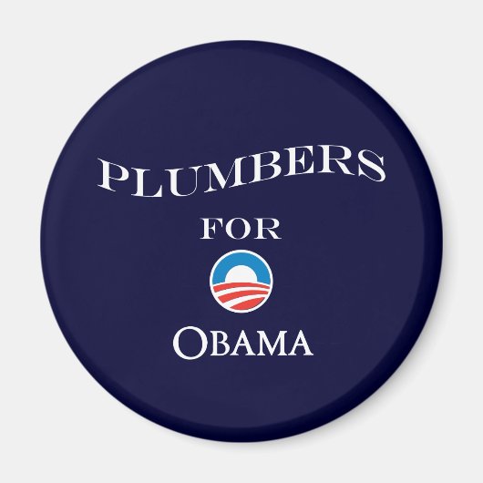Klempner für Obama Magnet (Vorne)