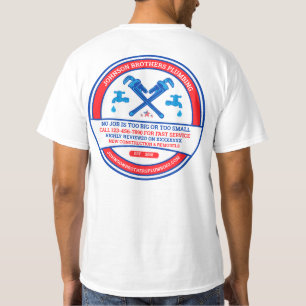 Klempner-Geschäft für Männer anpassen T-Shirt