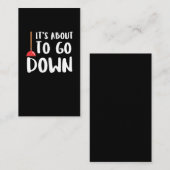 Klempner-Geschenk-Ideenhandwerker Witz-Kolben Visitenkarte (Vorne/Hinten)