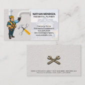 Klempner | Gespeicherte Rohre | Visitenkarte für M (Vorne/Hinten)