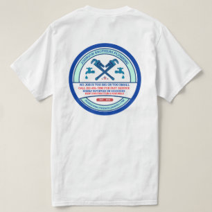 Klempner-Gewerbeunternehmen für Männer anpassen T-Shirt