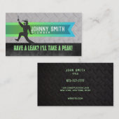 Klempner-Grafikdesign-Visitenkarten Visitenkarte (Vorne/Hinten)