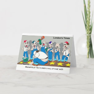 Klempner Hall of Fame Funny Gifts & Sammlerstücke Karte