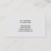 Klempner Hand Wassertropfanlage Visitenkarte (Rückseite)