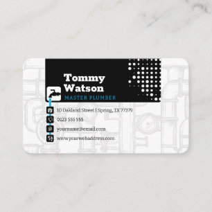 Klempner Handy Man Business Card Visitenkarte