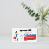 Klempner | Handy Man Visitenkarte (Stehend Vorderseite)