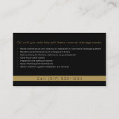 Klempner | Handy Man Visitenkarte (Rückseite)