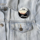 Klempner-Hintern… Joe der Klempner Knopf Button (Beispiel)