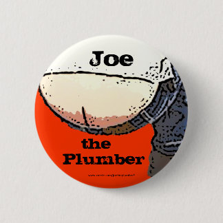 Klempner-Hintern… Joe der Klempner Knopf Button