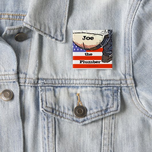 Klempner-Hintern… Joe der Klempner Knopf Button (Beispiel)