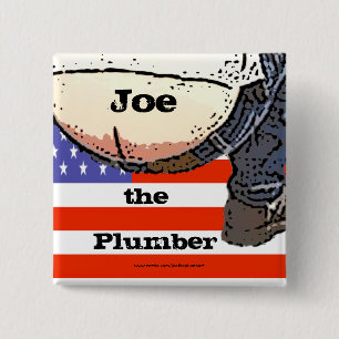 Klempner-Hintern… Joe der Klempner Knopf Button