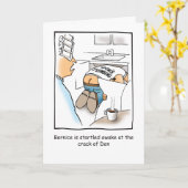 Klempner-humorvolle Geburtstags-Karte Karte (Gelbe Blume)