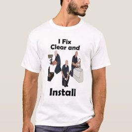 Klempner Ich repariere, reinige, installiere Handw T-Shirt