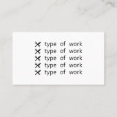 Klempner in gleichmäßiger Reparaturlackierung Visitenkarte (Rückseite)