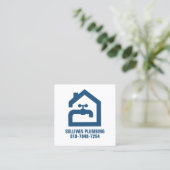 Klempner Installations-Zuhause Reparatur-Visitenka Quadratische Visitenkarte (Stehend Vorderseite)