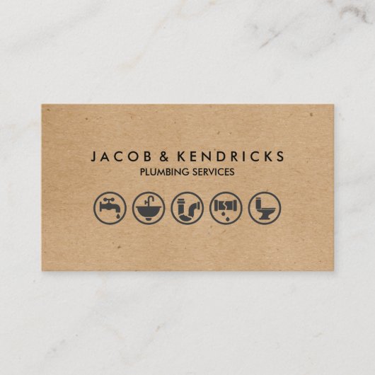 Klempner Installations-Zuhause Reparatur-Visitenka Visitenkarte (Vorderseite)