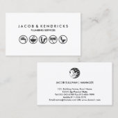 Klempner Installations-Zuhause Reparatur-Visitenka Visitenkarte (Vorne/Hinten)