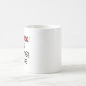 Klempner ist hier kaffeetasse (Mittel)