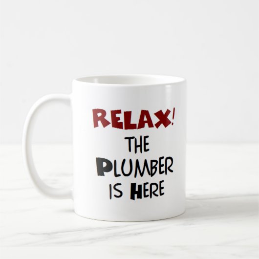 Klempner ist hier kaffeetasse (Links)