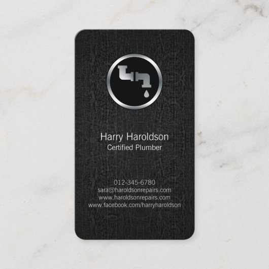 Klempner-Klempner Visitenkarte (Vorderseite)