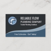 Klempner Klempnerei QR-Code Professional  Visitenkarte (Vorderseite)