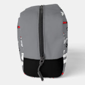 Klempner-Klempnermuster-Monogramm Personalisiert Waschbeutel (Rechts)