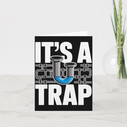 Klempner Kunst Für Männer Frauen Klempnerei Pefitt Karte (Vorderseite)