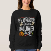 Klempner-Lieben Halloween-Kostümrohrwanzen 1 Sweatshirt (Vorderseite)