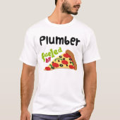Klempner-(lustiges) Pizza-T-Shirt T-Shirt (Vorderseite)