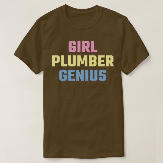 Klempner Mädchen T-Shirt (Design vorne)