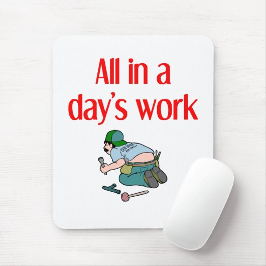 Klempner-Mausunterlage Mousepad (Mit Mouse)