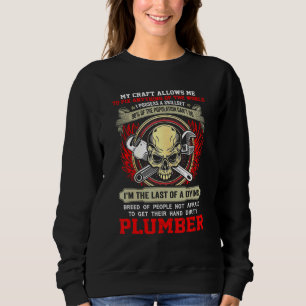 Klempner mein Handwerk erlaubt mir, jeden Schädel Sweatshirt