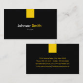 Klempner - modern orange gelb visitenkarte (Vorne/Hinten)