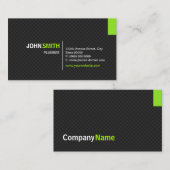 Klempner - Modernes Drehgitter Visitenkarte (Vorne/Hinten)