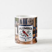 Klempner-Mug 'Einen Spritzer machen' Kaffeetasse (Mittel)