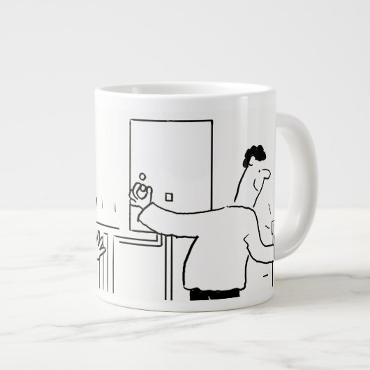 Klempner oder Heizungstechniker Jumbo-Tasse (Vorderseite Rechts)