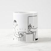 Klempner oder Heizungstechniker Jumbo-Tasse (Vorderseite)