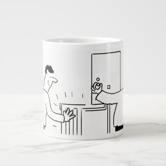 Klempner oder Heizungstechniker Jumbo-Tasse (Vorderseite)