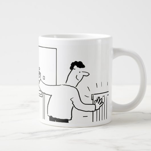 Klempner oder Heizungstechniker Jumbo-Tasse (Rechts)