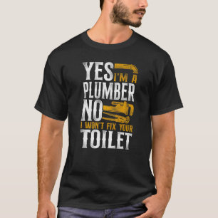 Klempner Rohrleitungen Vintage Ja Ich Bin Ein Klem T-Shirt