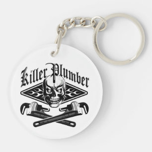 Klempner-Schädel: Mörder-Klempner 3,1 Schlüsselanhänger
