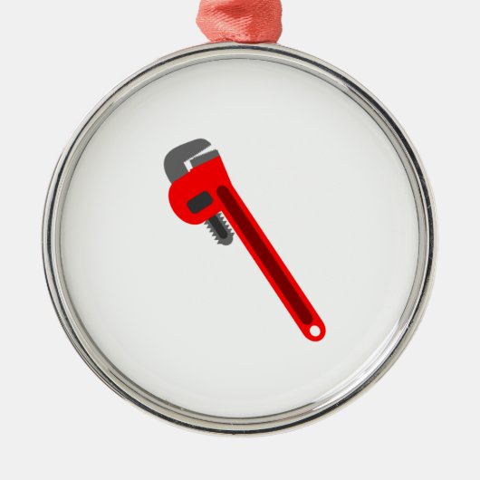 Klempner-Schlüssel Ornament Aus Metall (Vorne)