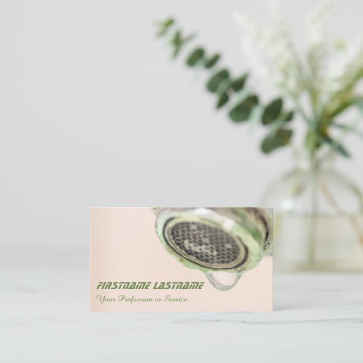 Klempner, Schmied und Dachdecker Visitenkarte (Stehend Vorderseite)