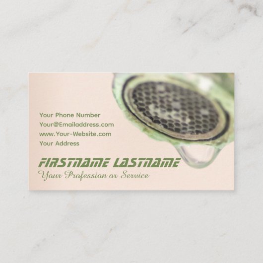 Klempner, Schmied und Dachdecker Visitenkarte (Rückseite)