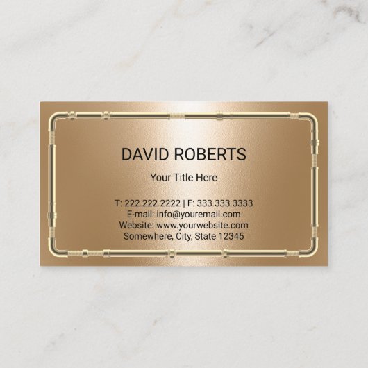 Klempner-Service-Faucet-Logo Gold-Klempner Visitenkarte (Rückseite)