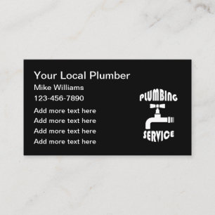 Klempner-Service Geschäftskarten-Design Visitenkarte
