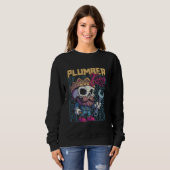 Klempner Skeleton - Pipefitter Klempner Kin Sweatshirt (Vorne ganz)