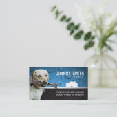 Klempner-Slogan-Visitenkarten Visitenkarte (Stehend Vorderseite)